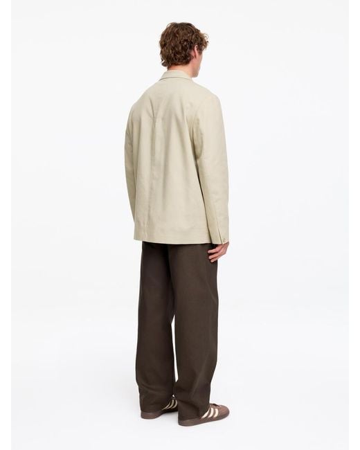 ARKET Natural Double-Breasted Blazer for men