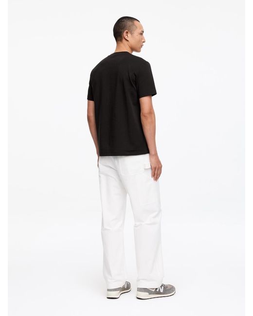 ARKET Black Interlock Regular T-Shirt for men