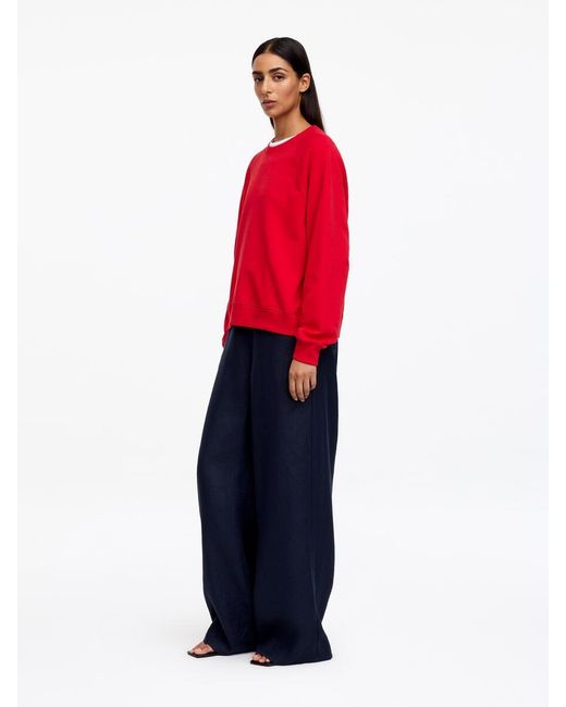 ARKET Red Terry Sweatshirt