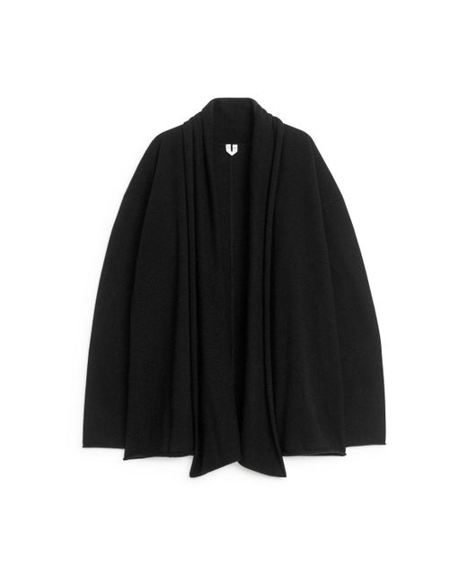 ARKET Black Cashmere-wool Cardigan