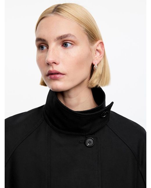 ARKET Black Corduroy-Collar Jacket
