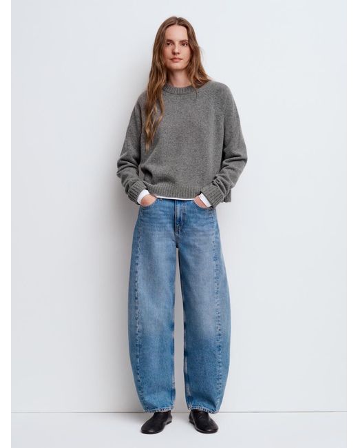 ARKET Blue Bloom Barrel Jeans