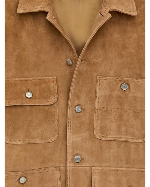 ARKET Blue Suede Jacket for men