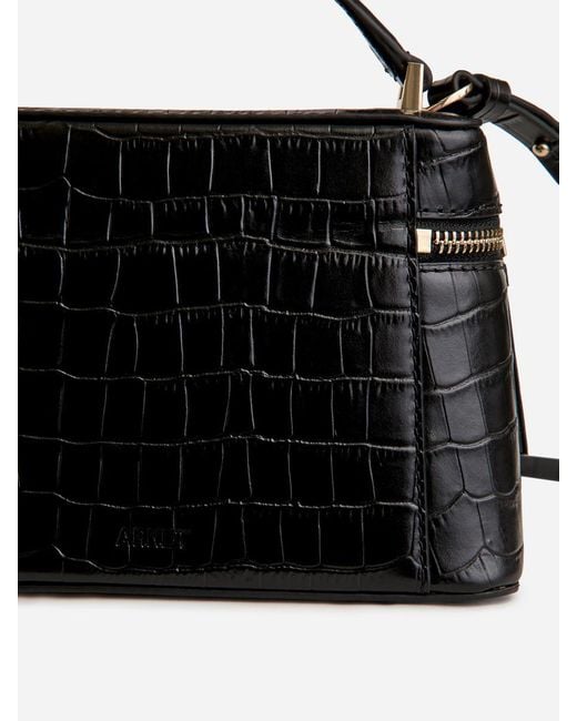 ARKET Black Leather Crossbody Bag