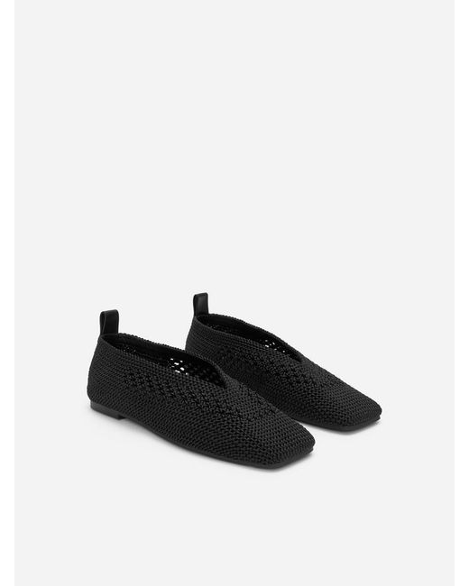 ARKET White Knitted Ballerinas