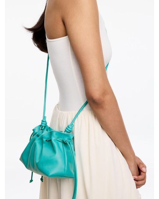 ARKET White Mini Leather Pouch