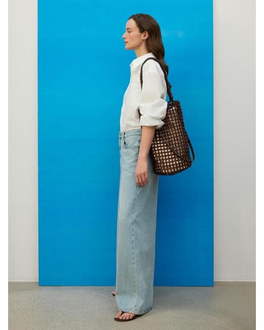 ARKET Blue Cedar Oversized Wide Jeans