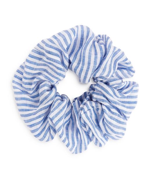 ARKET Blue Linen Scrunchie