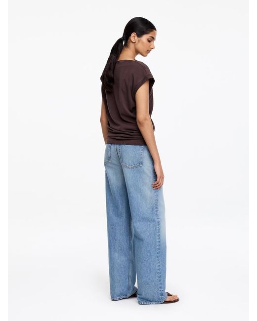 ARKET Purple Twisted Top