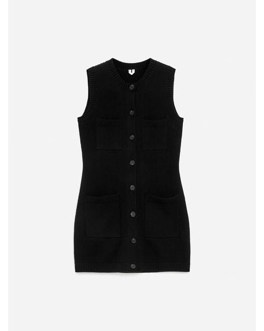ARKET Black Sleeveless Knitted Dress