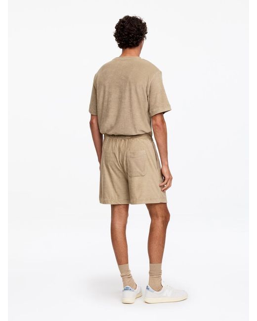 ARKET Natural Cotton Towelling Shorts for men