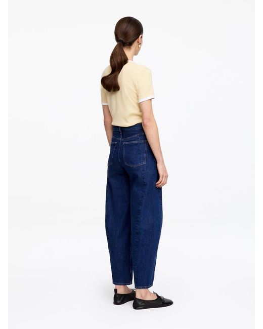 ARKET Blue Ribbed T-Shirt