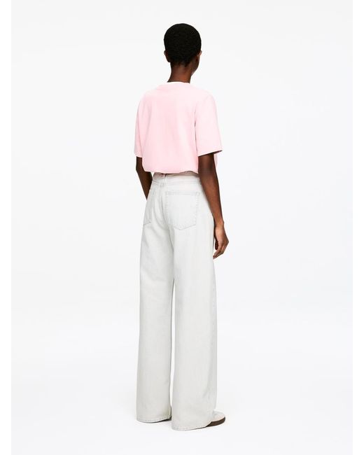 ARKET White Lupine Flared Jeans