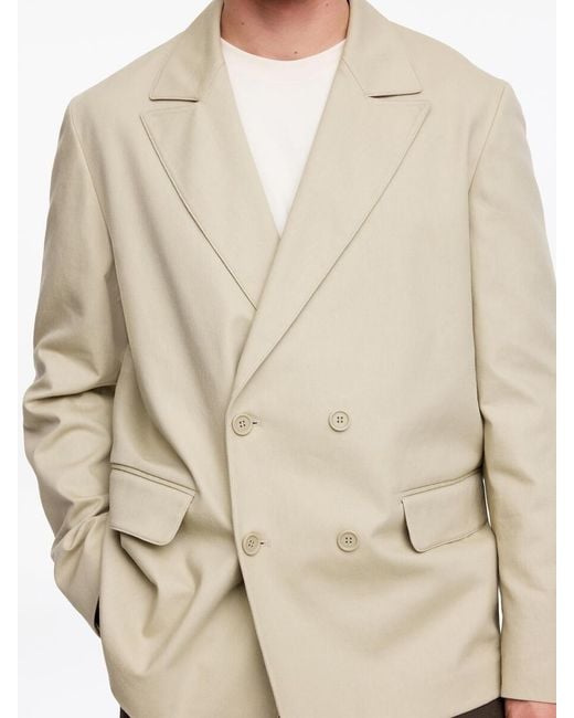 ARKET Natural Double-Breasted Blazer for men