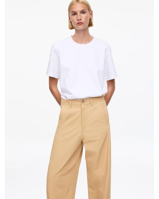ARKET White Barrel-Leg Trousers