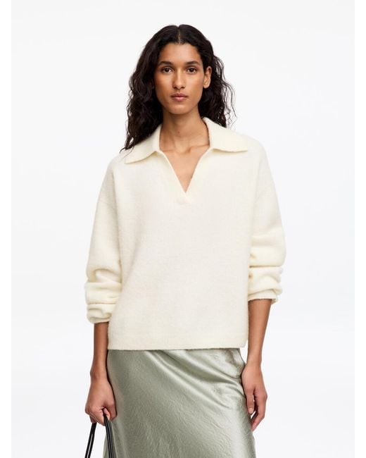 ARKET White Alpaca-Wool Blend Jumper