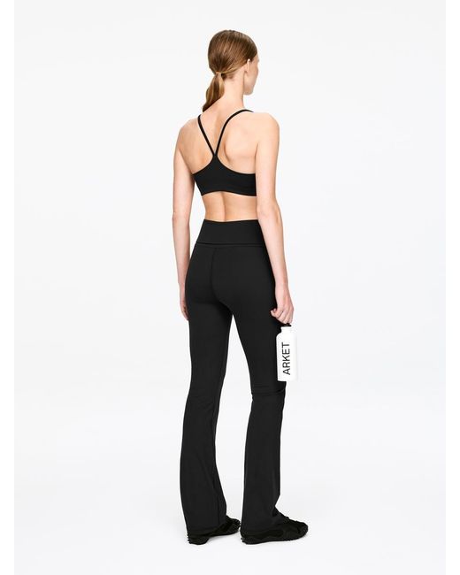 ARKET Black Soft Stretch Sports Bra