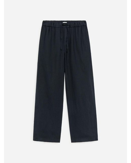 ARKET Blue Relaxed Linen Trousers for men