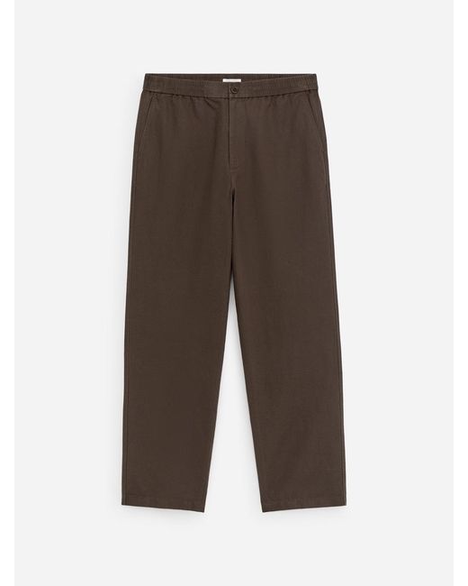 ARKET Brown Linen Blend Trousers for men
