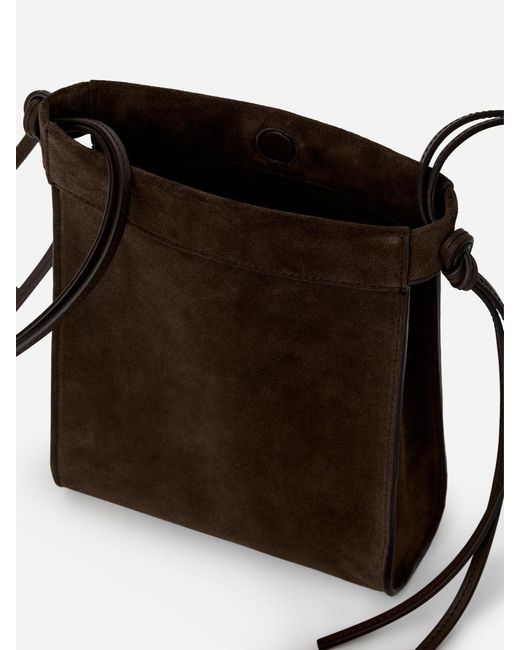ARKET Black Suede Crossbody Bag