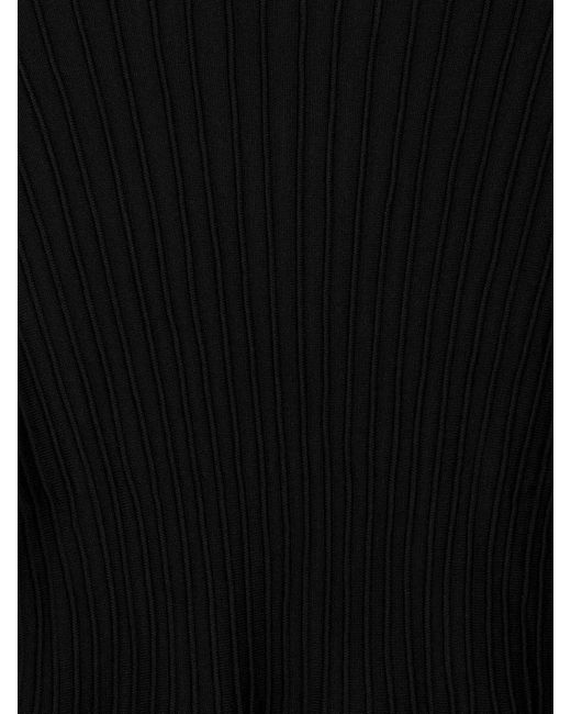ARKET Black Peplum Top