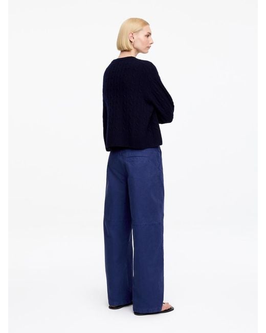 ARKET Blue Cargo Trousers