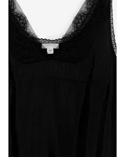 ARKET Black Lace-Detail Top