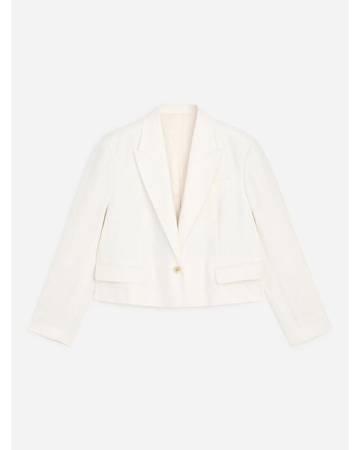 ARKET White Linen Blazer