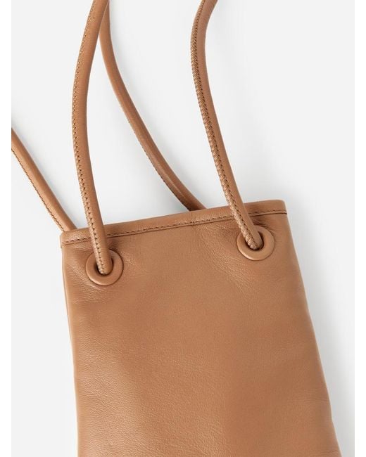 ARKET Natural Leather Crossbody Bag