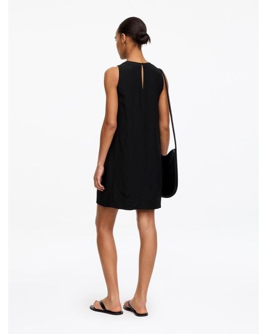 ARKET Black Straight-Cut Mini Dress