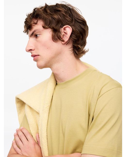ARKET Yellow 220 Gsm Relaxed T-Shirt for men