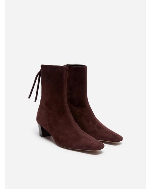 ARKET Natural Suede Ankle Boots