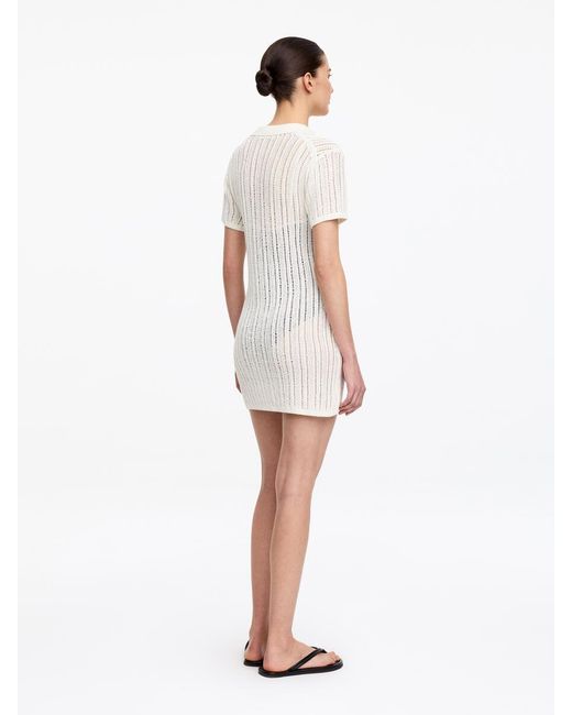 ARKET White Crochet Beach Dress