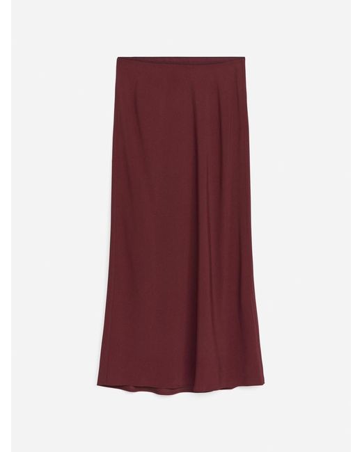 ARKET Purple Drape Maxi Skirt
