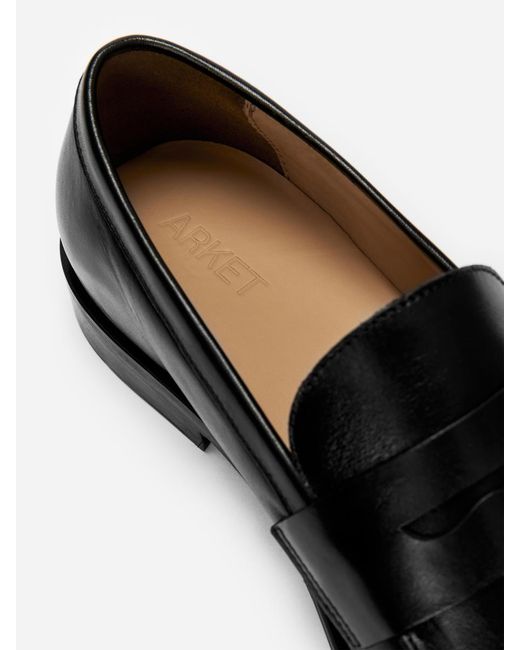 ARKET White Leather Loafers for men