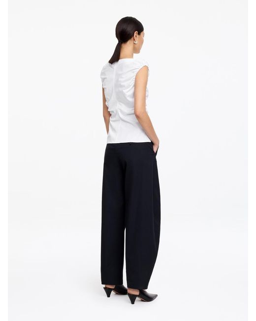 ARKET White Boat-Neck Top