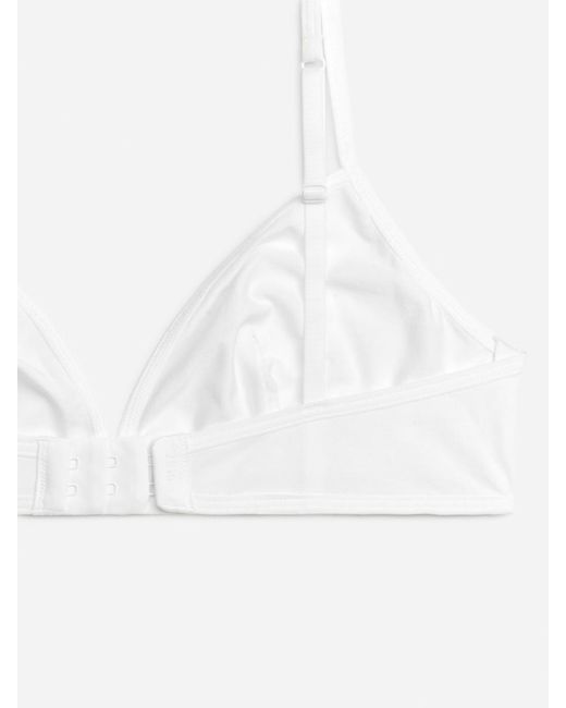 ARKET White Cotton Soft Bra