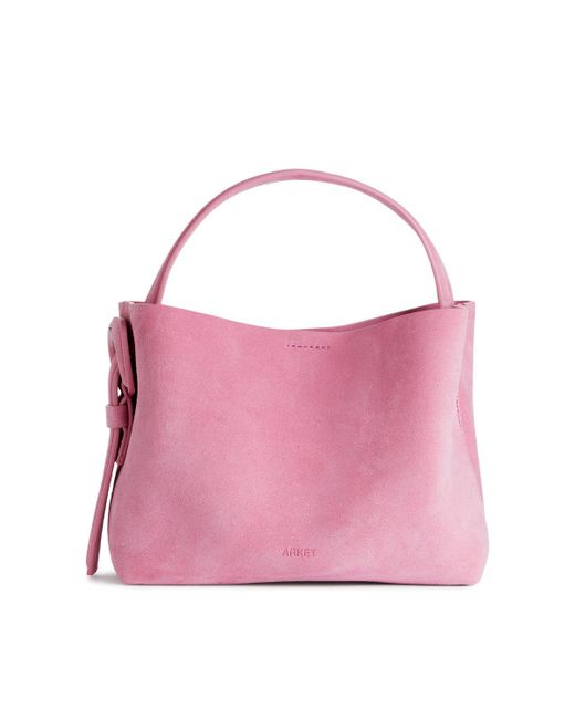 ARKET Pink Suede Crossbody Bag