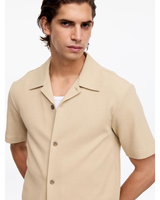 ARKET Natural Waffle Jersey Shirt for men