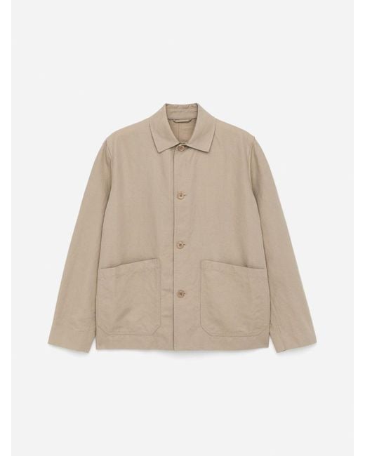 ARKET Natural Linen-Cotton Jacket for men