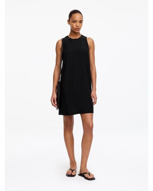 ARKET Black Straight-Cut Mini Dress