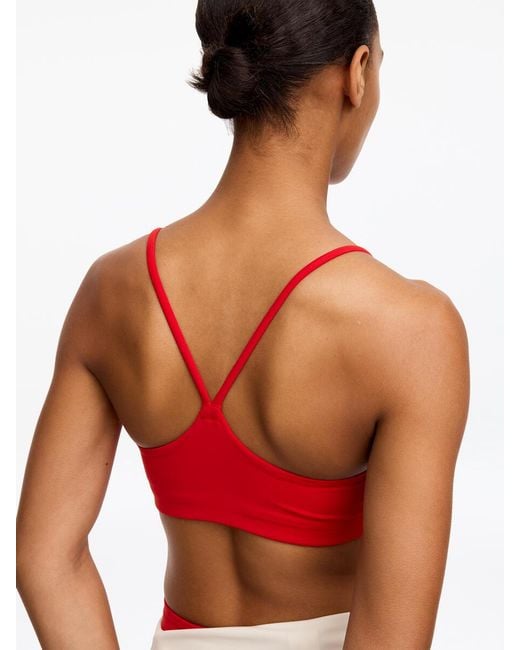 ARKET Red Soft Stretch Sports Bra