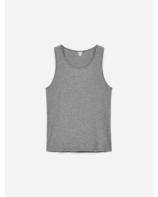 ARKET Gray Ribbed Tank Top for men