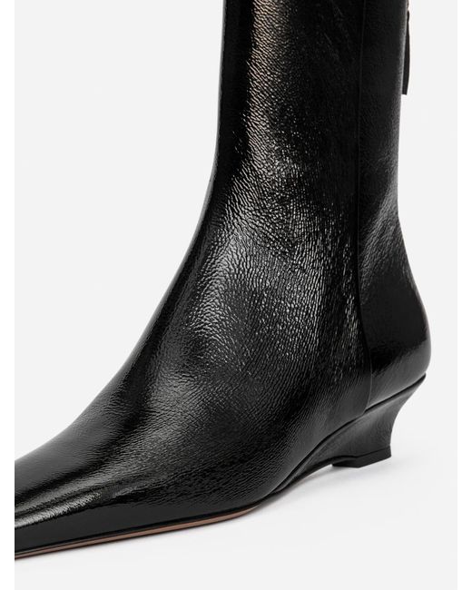 ARKET Black Wedge Ankle Boots