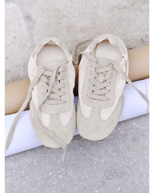 ARKET Black Suede Nylon Trainers