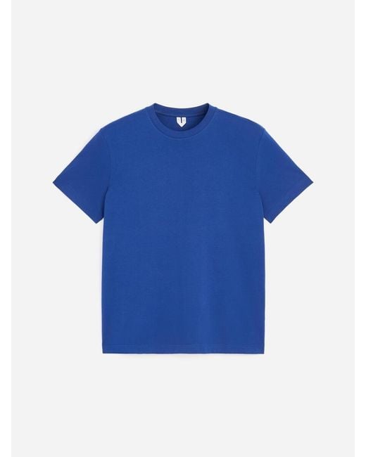 ARKET Blue 170 Gsm Regular T-Shirt for men