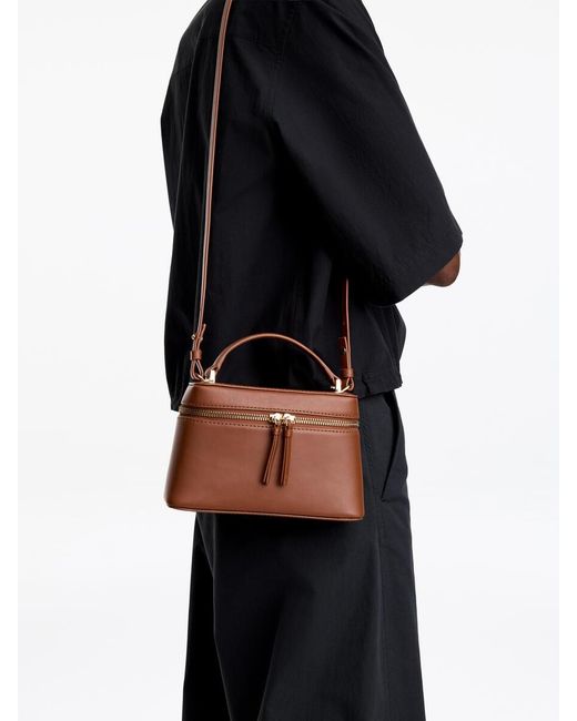 ARKET Brown Leather Crossbody Bag