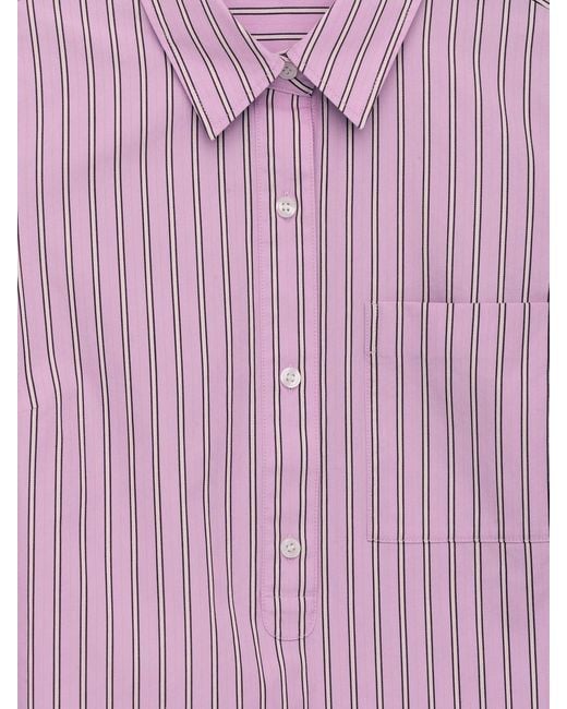 ARKET Purple Mini Shirt Dress