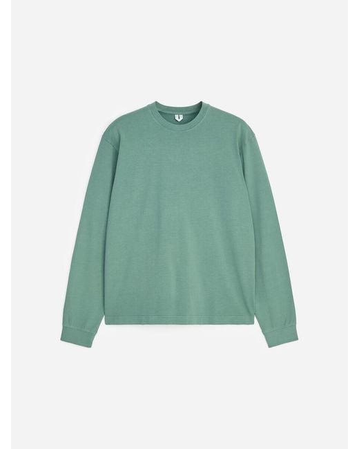 ARKET Green Long-Sleeve T-Shirt for men