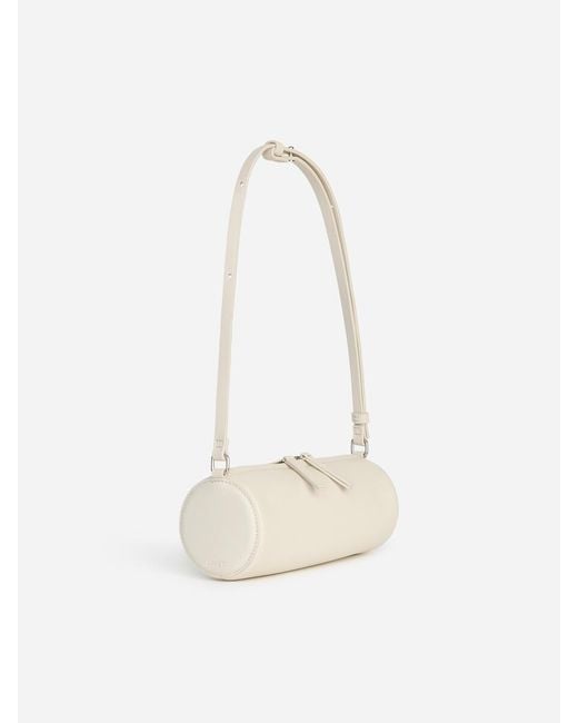 ARKET Black Cylindrical Leather Shoulder Bag